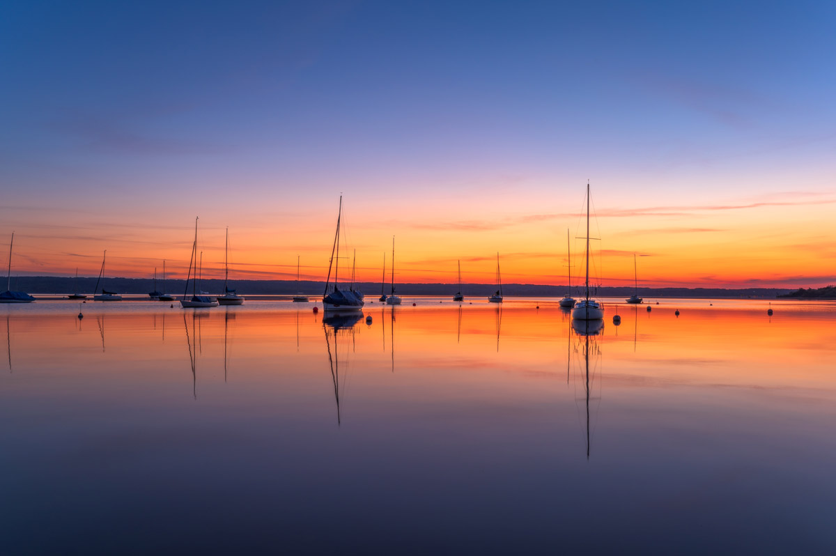 SONNENUNTERGANG AM AMMERSEE – stilles Naturspektakel